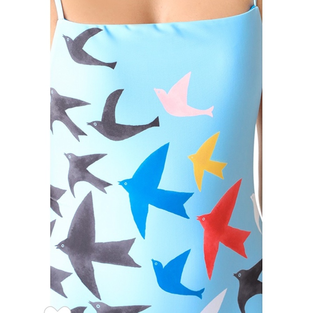 mara hoffman // sky blue bird high cut one piece - Picture 4 of 6